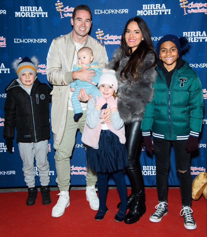 Kieran Hayler with his family at Christmas Wonderland Lakeside