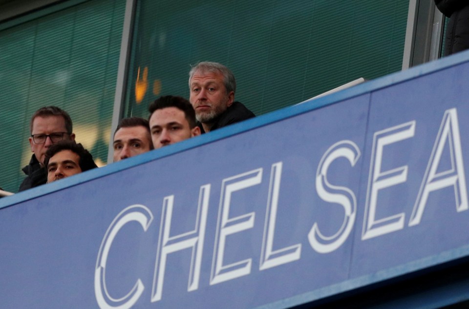 Roman Abramovich was at Stamford Bridge for Chelsea’s 1-1 draw with Man Utd having not taken in a game at the stadium since 2018 (pictured)