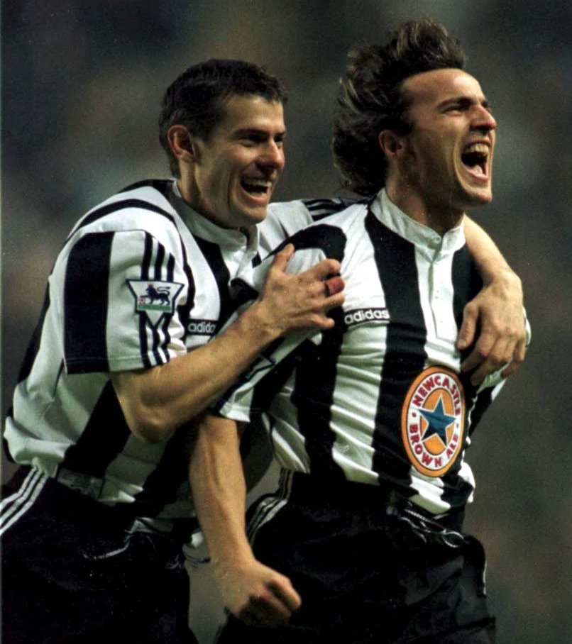 Ginola first starred at Newcastle United