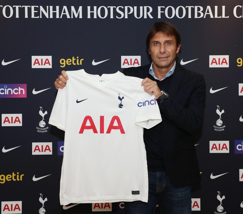 Antonio Conte was unveiled as the new Tottenham manager on Tuesday