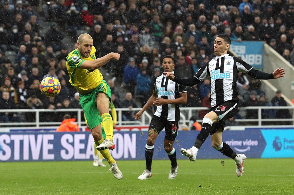 Teemu Pukki equalises for Norwich against Newcastle