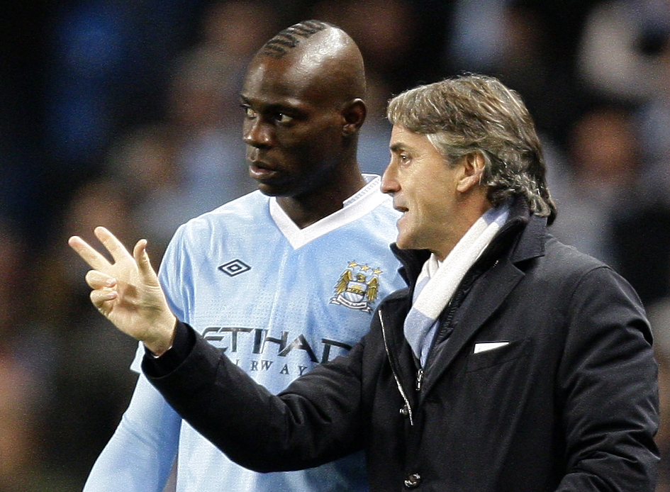 Balotelli and Mancini won the Premier League together at City