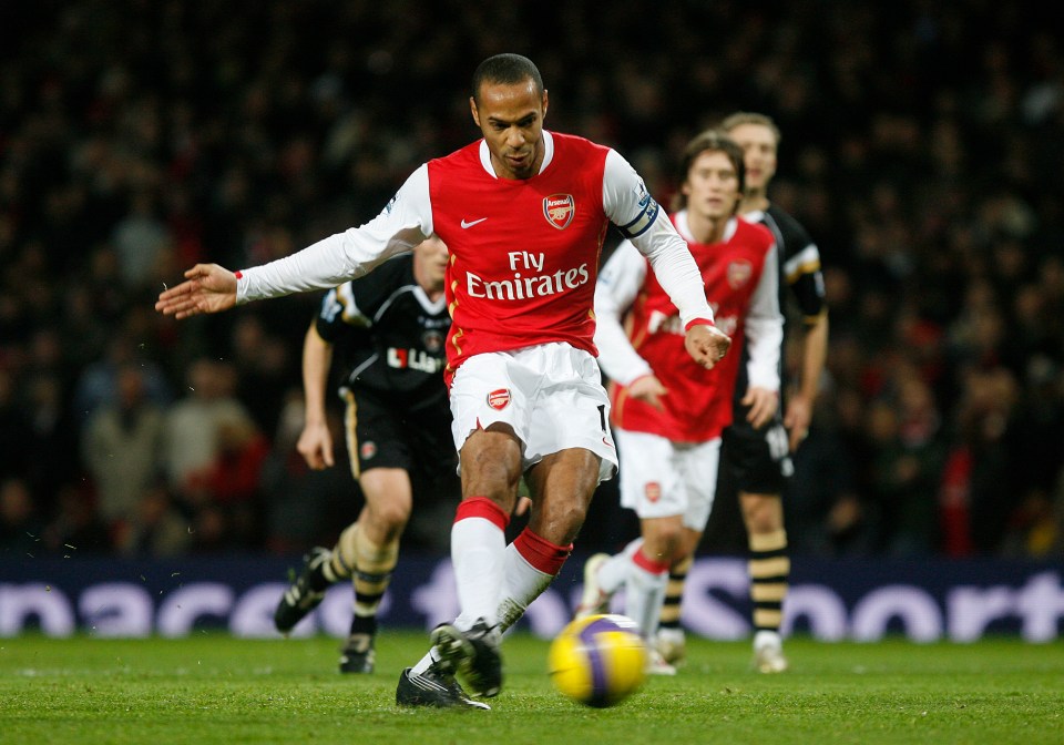 Thierry Henry bagged 175 Premier League goals for Arsenal