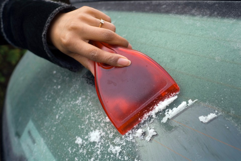 Using your scraper wrong could crack your windscreen - and put you in line for a hefty fine