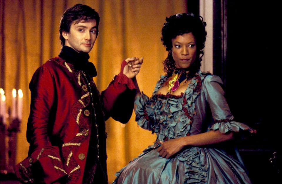 David Tennant and Nina Sosanya in an episode of Doctor Who