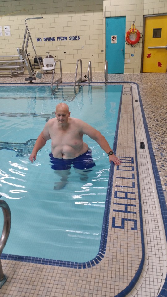 After a successful gastric bypass in 2015, he managed to shrink down to 19 stone