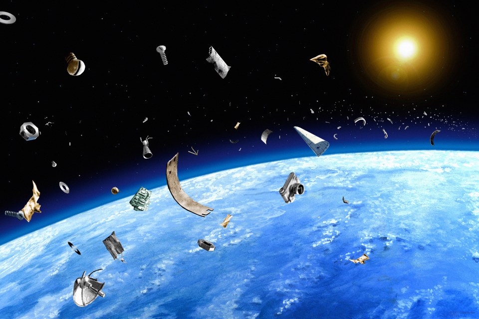 Space junk is posing an increasing threat to the space station and satellites