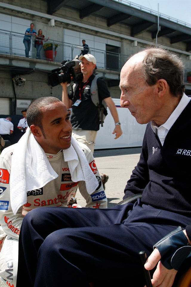 Pictured here with Lewis Hamilton in 2007