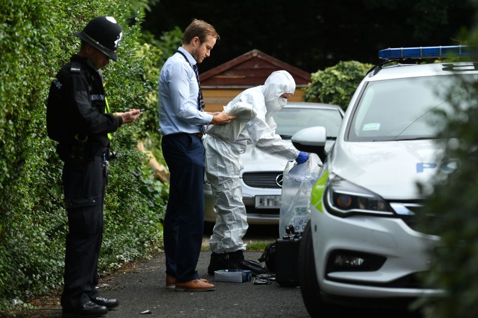 Forensics investigators in Birmingham often one person was killed and seven injured in a knife attack last September