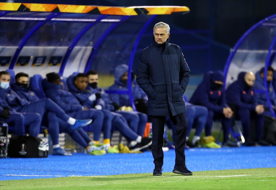 Mourinho’s Spurs were dumped out of the Europa League by Dinamo Zagreb last season