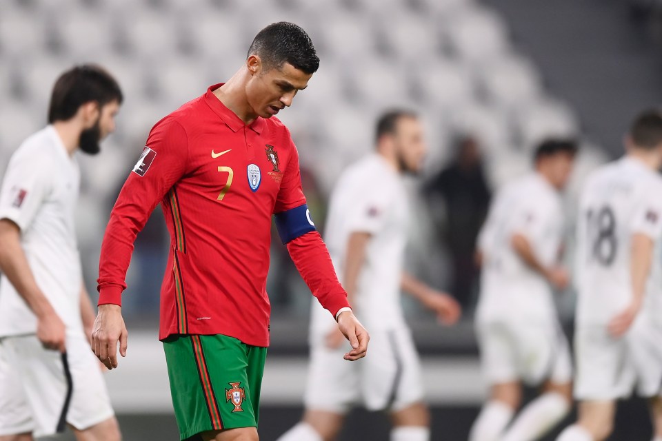 Cristiano Ronaldo may miss out on next year's World Cup with Portugal potentially facing Italy in a World Cup play-off