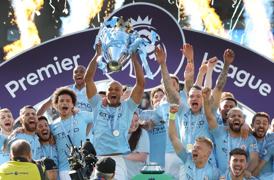 Vincent Kompany led Manchester City to Premier League glory four times