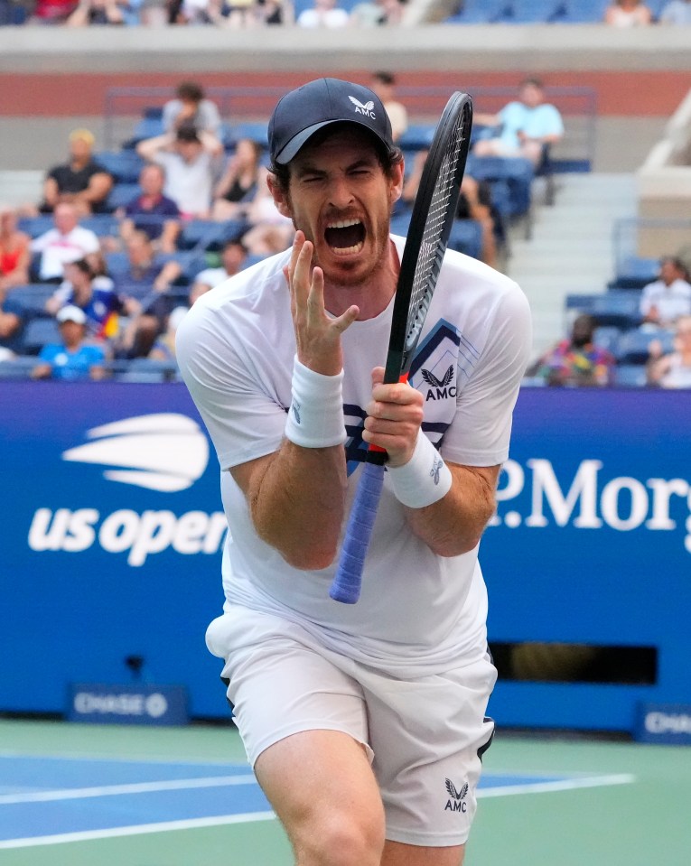 Andy Murray was fuming with Stefanos Tsitsipas during their US Open clash