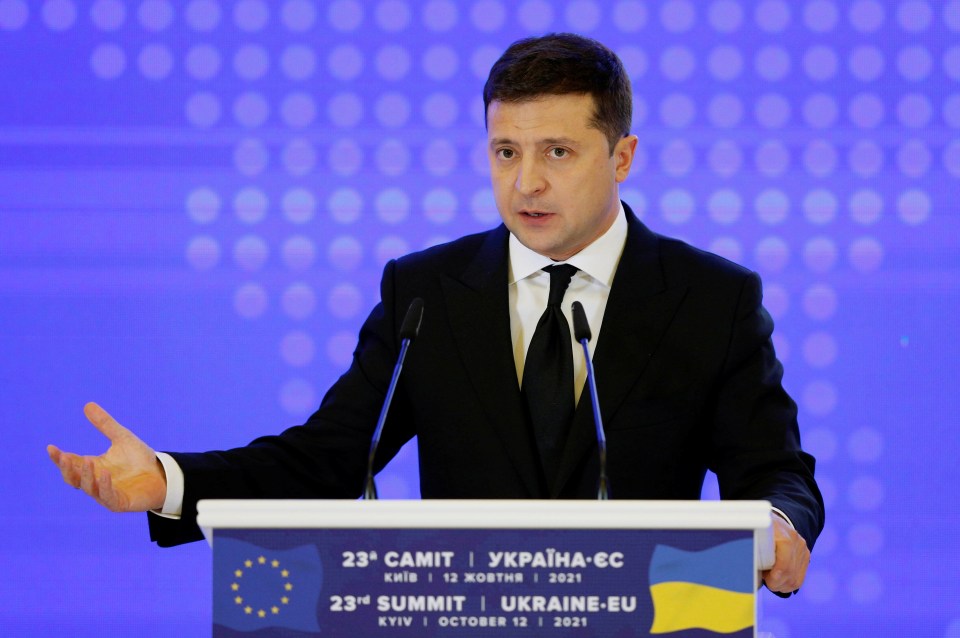 Ukrainian President Volodymyr Zelensky