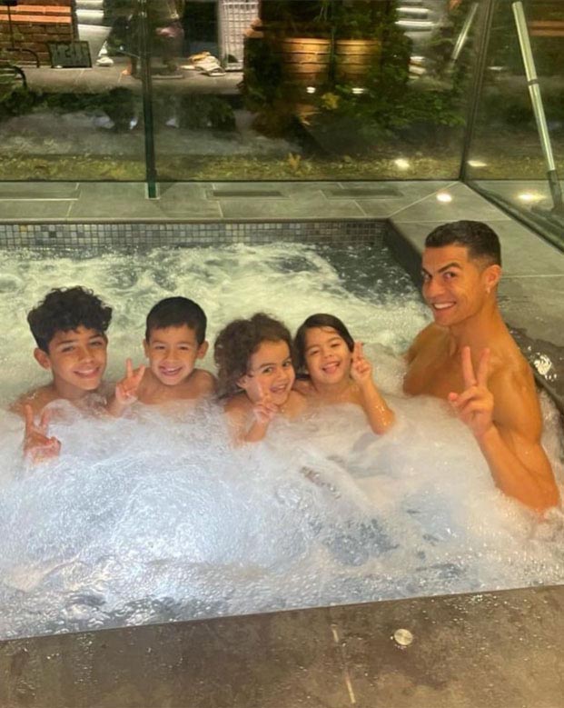 Ronaldo is expecting two new additions to his family next summer with twins on the way