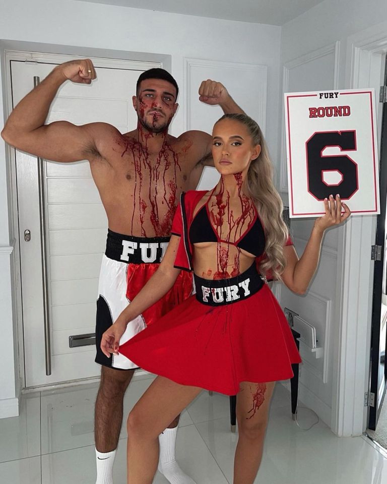 Molly-Mae Hague and Tommy Fury coordinated their Halloween outfits