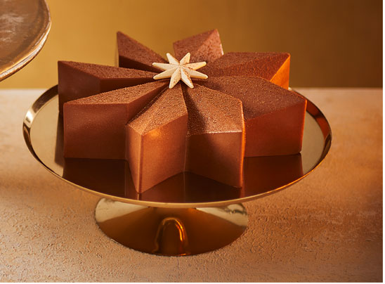 Chocolate fans will love this salted caramel star