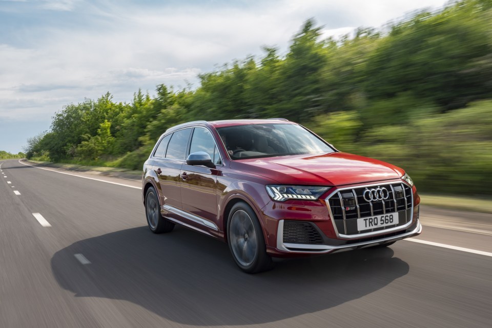 The Audi SQ7 has a 4-litre V8 engine with a staggering 507hp