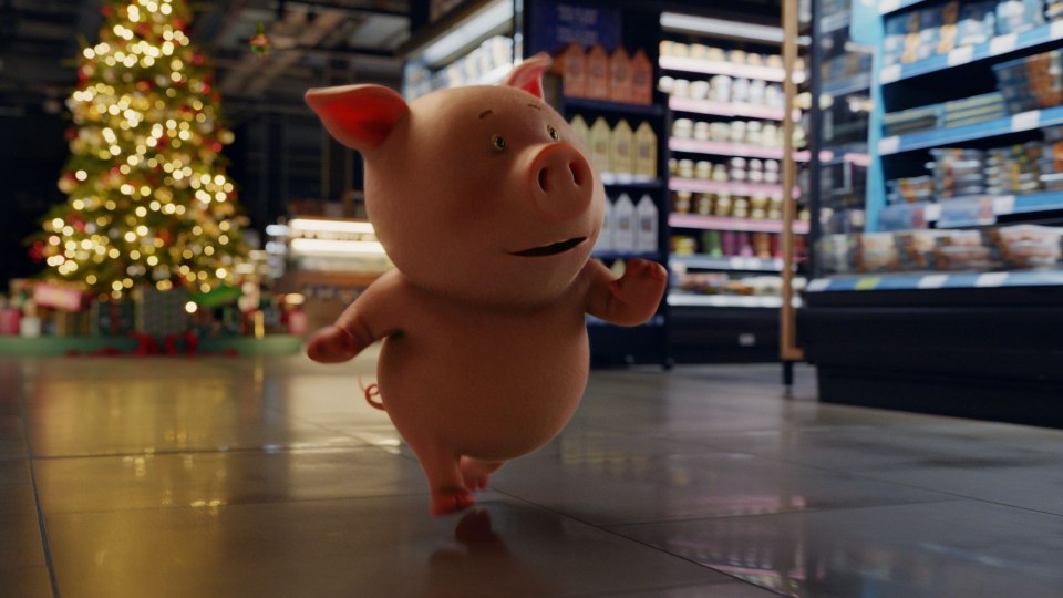 Percy goes on the run inside an M&S store