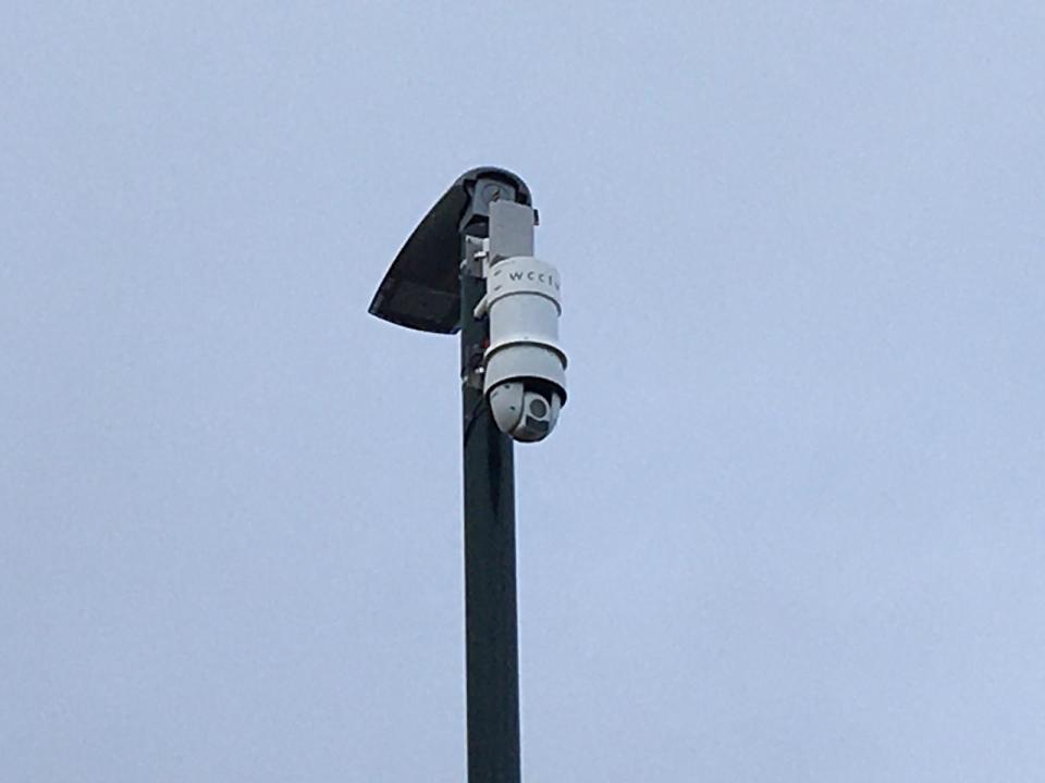 A security camera has been installed but it faces the wrong way, residents say