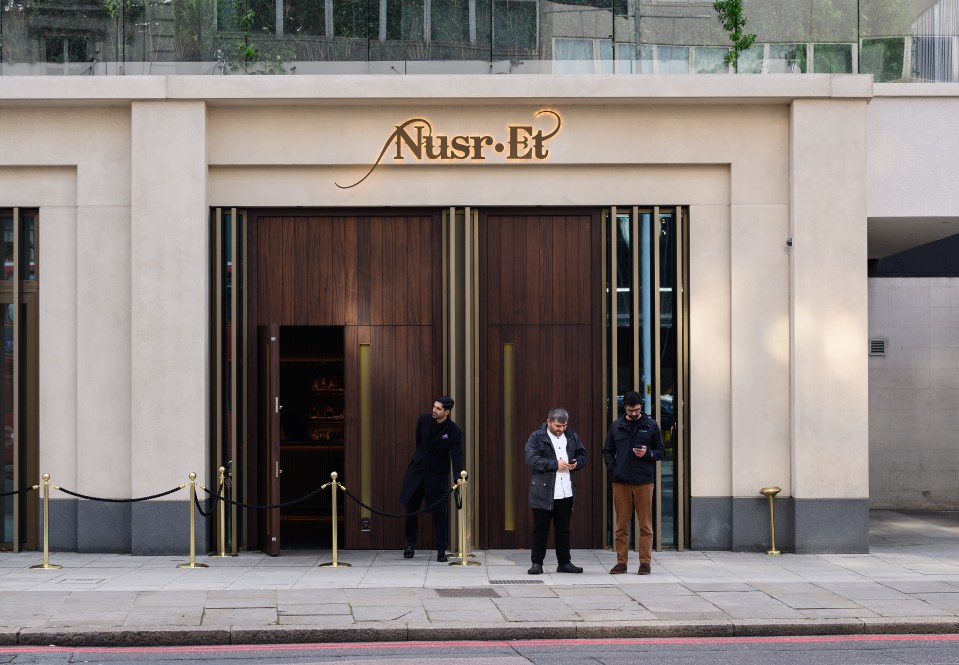 The waiter role at Nusr-Et in posh Kensington offers £15-an-hour