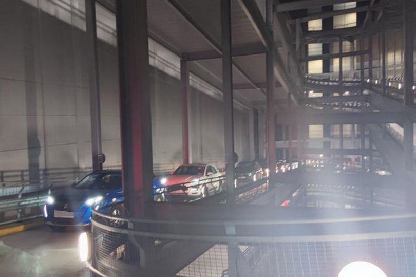 Cars were trapped for three hours on a car park ramp