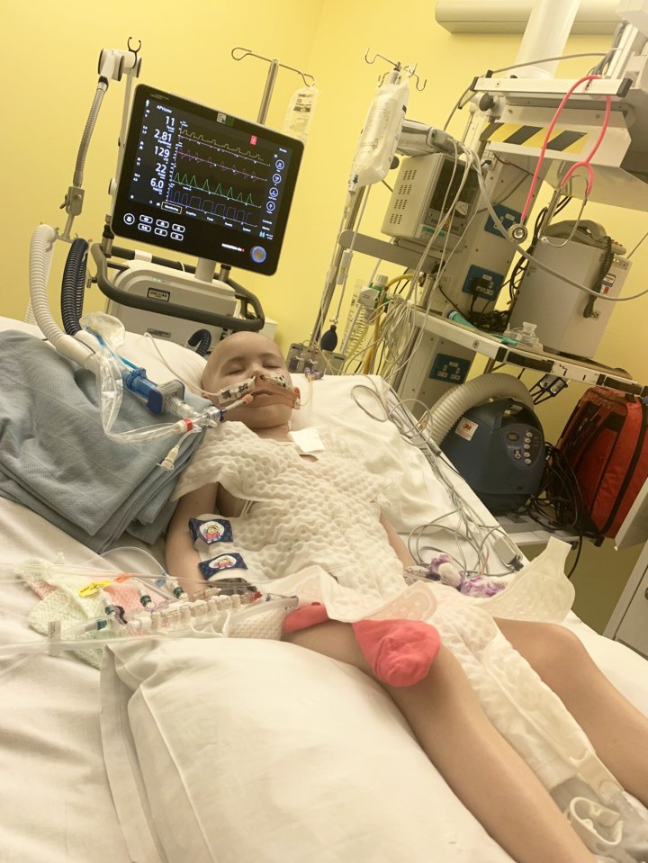 Charlotte started treatment straight away - chemotherapy, radiotherapy, a stem cell transplant, and immunotherapy