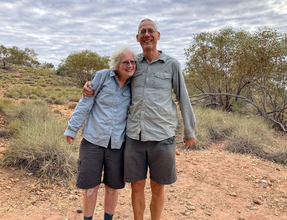 Paul Millachip, with his wife Thirl who watched as the horror unfolded