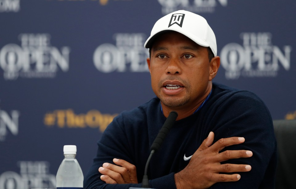 Golfing legend Tiger Woods pictured in 2018