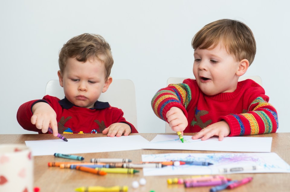 Alexander Naughton and Maxwell Moore, both two, are among those who have had a go at our charity challenge