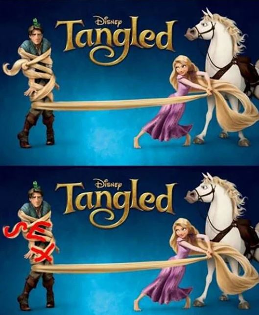 Disney fans think some of its posters have secret sexy innuendos