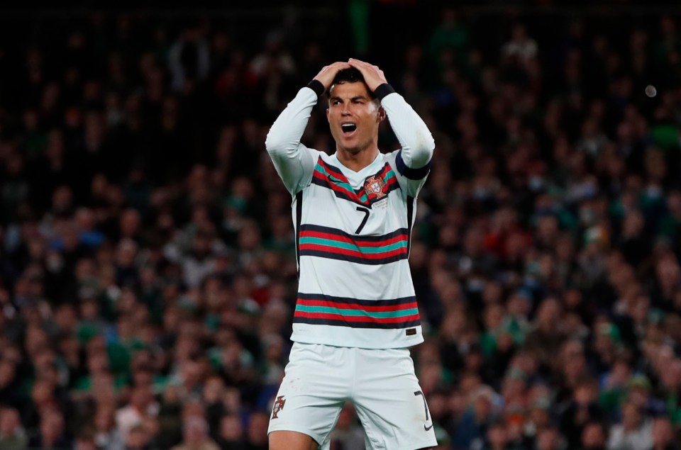 Ronaldo missed numerous chances as Portugal blew their chance to win in Dublin