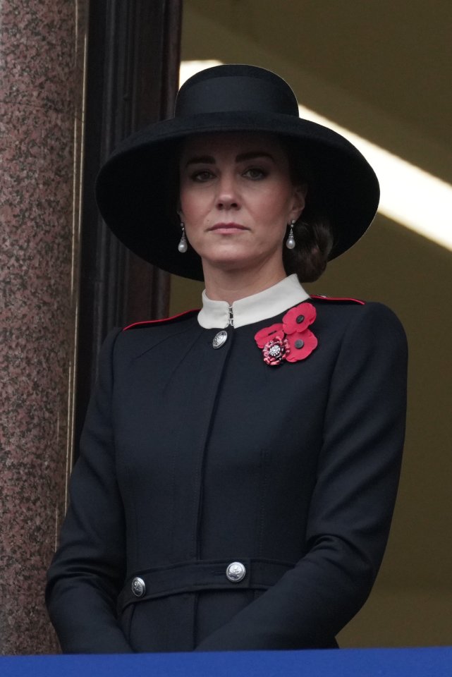 He was watched from a balcony by Kate Middleton