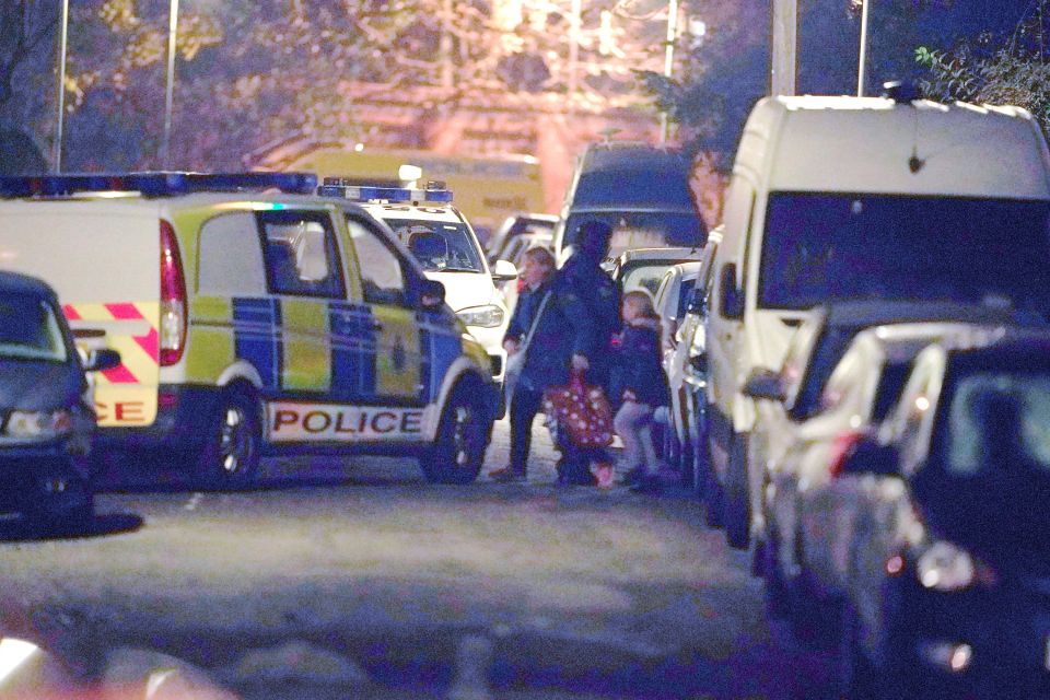 Residents in Rutland Avenue were evacuated by armed cops amid an ongoing incident