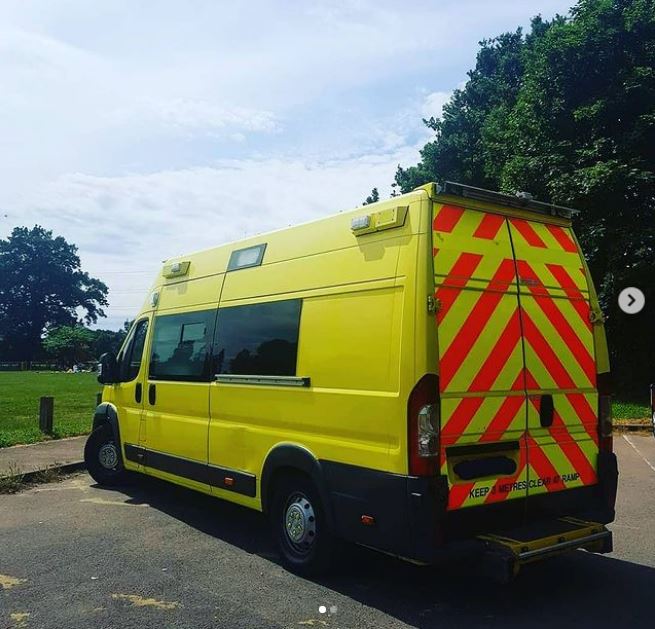 They bought the former ambulance for £5,000