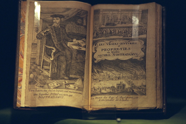 Prophecies of Nostradamus (1503-1566), 1566 edition. "Centurie"