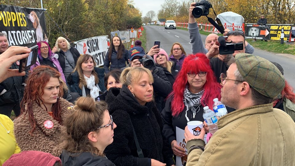 Will was joined by a number of protestors who were heard chanting 'Shut down MBR'