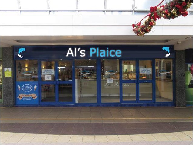 Allan Aston told the reviewer that "spiteful people" are not welcome at Al's Plaice in Winsford, Cheshire