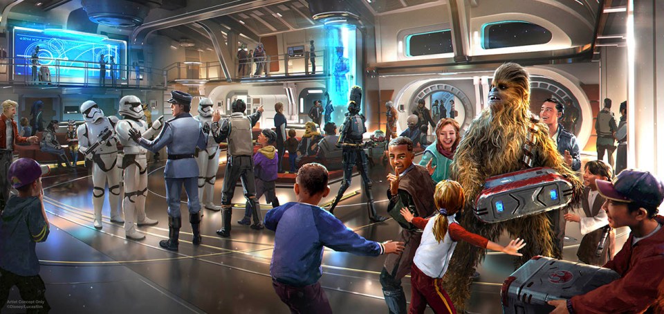 The new Star Wars hotel is opening next year, with a number of people given a sneak preview