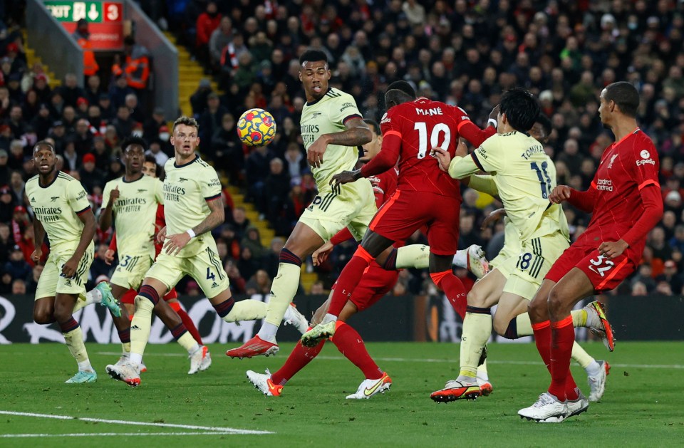 Sadio Mane broke the deadlock against Liverpool just before half-time with a downward header