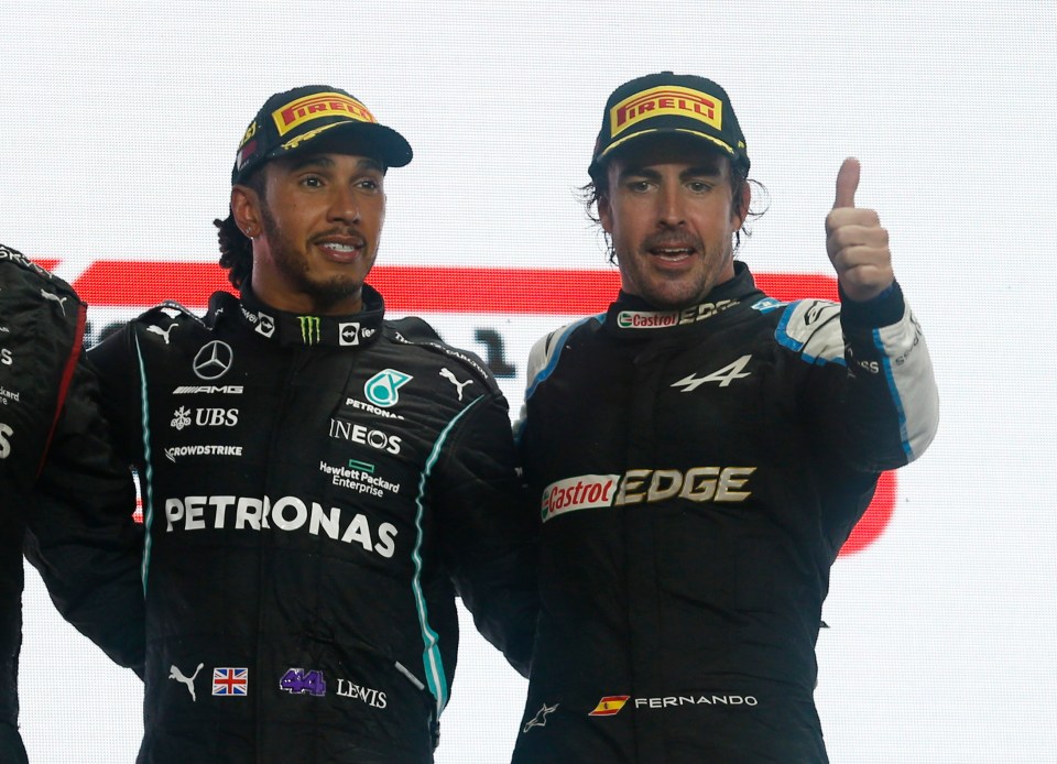 Lewis Hamilton and Fernando Alonso were on the podium in Qatar