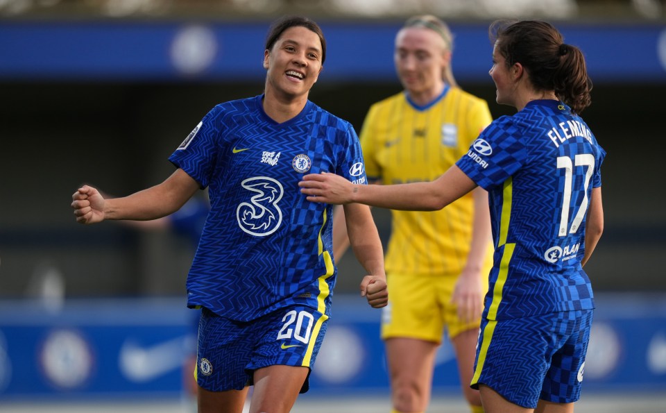 Kerr and her Chelsea team-mates are due to face Arsenal in the Women's FA Cup final after the international break