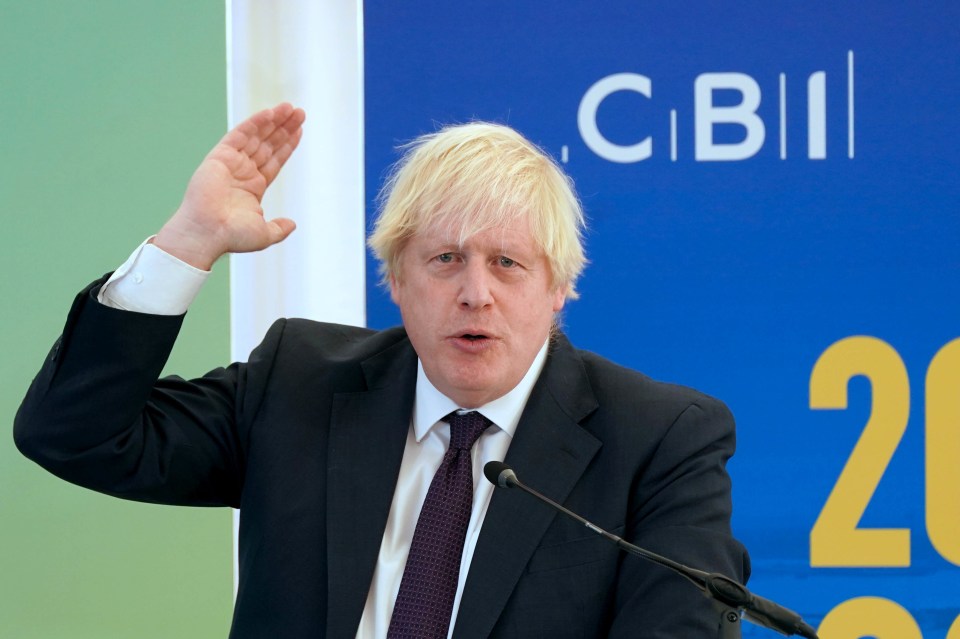 Boris Johnson gave a bizarre speech to business chiefs this morning