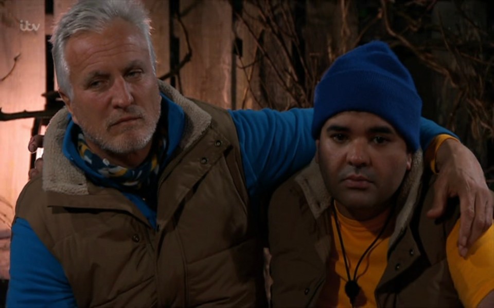 Naughty Boy, seen here alongside David Ginola, threatened to leave I'm A Celebrity 2021