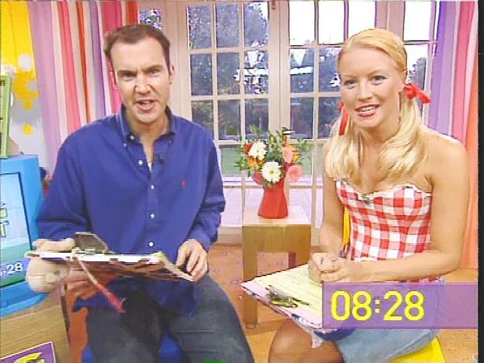 Johnny Vaughan and Denise Van Outen on the Big Breakfast