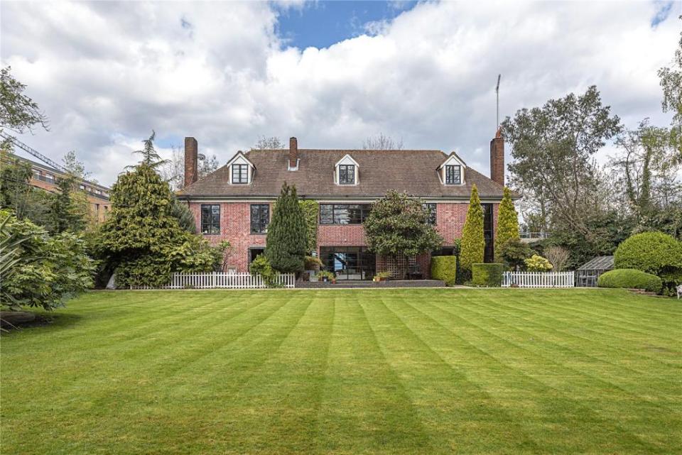 The six-bedroom mansion in Bow in on the market for £4.6million