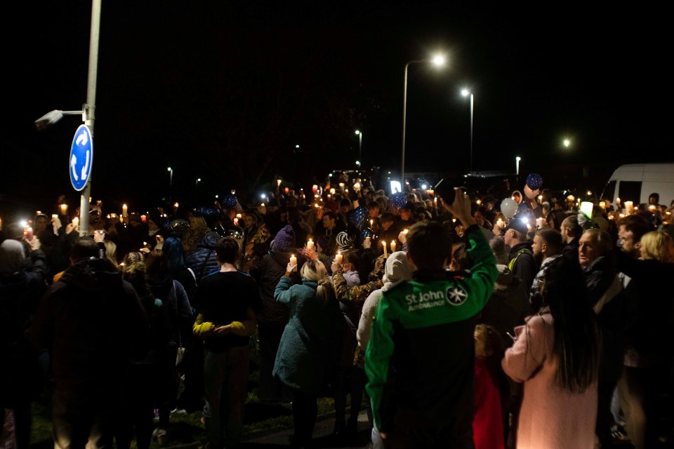 Hundreds attended the vigil this evening