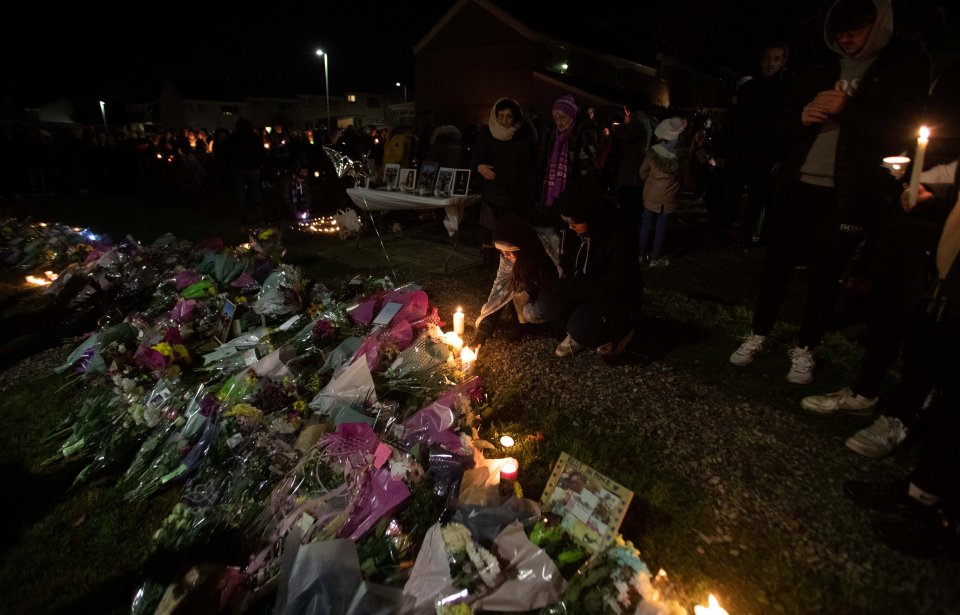 Flowers have been left near to the bus stop where Bobbi vanished