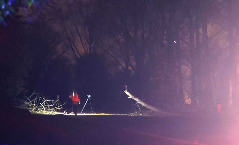 A man has been killed during Storm Arwen in Northern Ireland after a tree struck his car