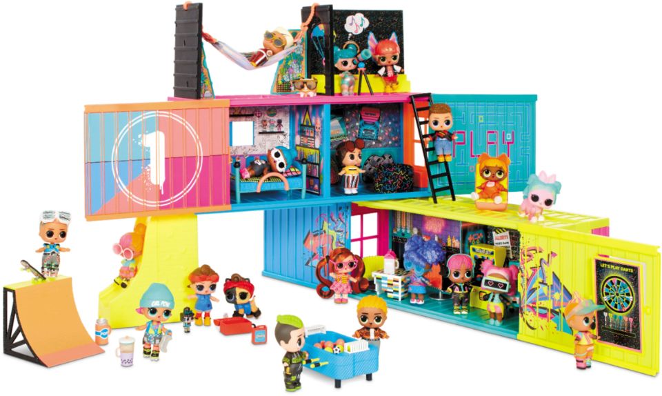 A 'hangout' for L.O.L. Surprise! dolls which features a game room, skateboard zone and movie room